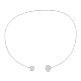 0.38ct 14k White Gold Diamond Choker Necklace